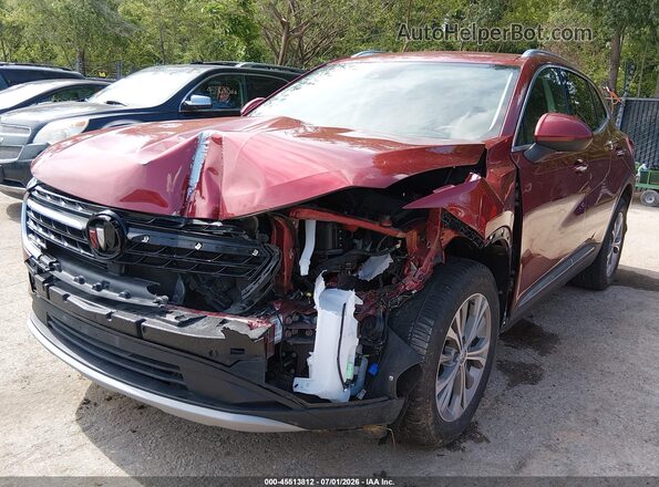 LRBAZLR4XPD014233 2023 BUICK ENVISION Burgundy Передня ліва чверть