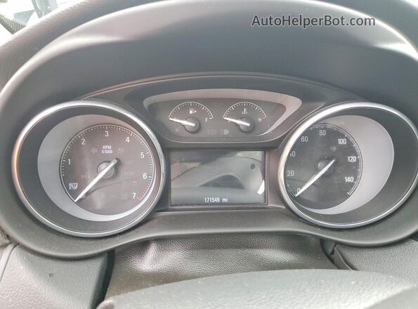 LRBFX1SA2JD009213 2018 BUICK ENVISION Black Вид щитка приладів