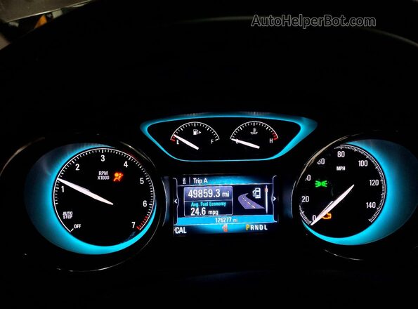 LRBFX1SA3JD008300 2018 BUICK ENVISION Tan ხელსაწყოთა პანელის ხედი