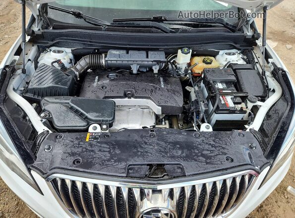 LRBFX1SA4JD016888 2018 BUICK ENVISION White ძრავის განყოფილების ხედი