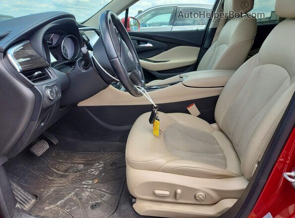 LRBFX1SA4KD089910 2019 BUICK ENVISION Red Front interior view