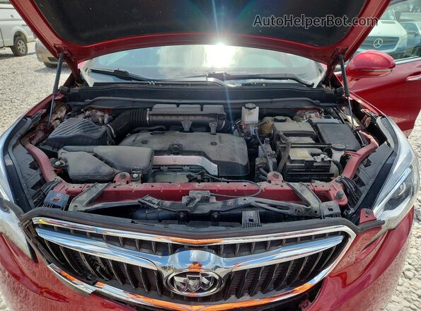 LRBFX1SA4KD089910 2019 BUICK ENVISION Red Engine compartment view