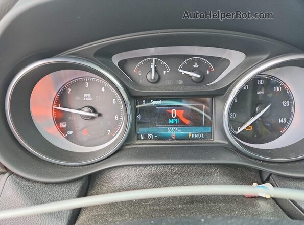 LRBFX1SA4KD089910 2019 BUICK ENVISION Red Instrument cluster view