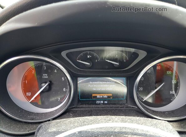 LRBFX1SA6KD025707 2019 BUICK ENVISION Silver Instrument cluster view