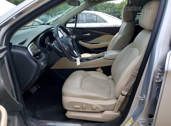 LRBFX1SA6KD025707 2019 BUICK ENVISION Silver Front interior view