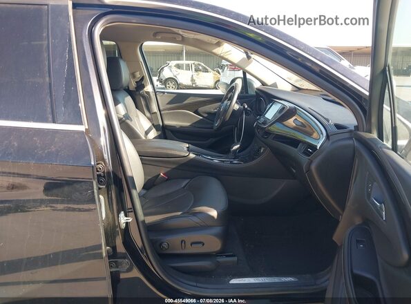 LRBFX1SA9JD024663 2018 BUICK ENVISION Black Front interior view