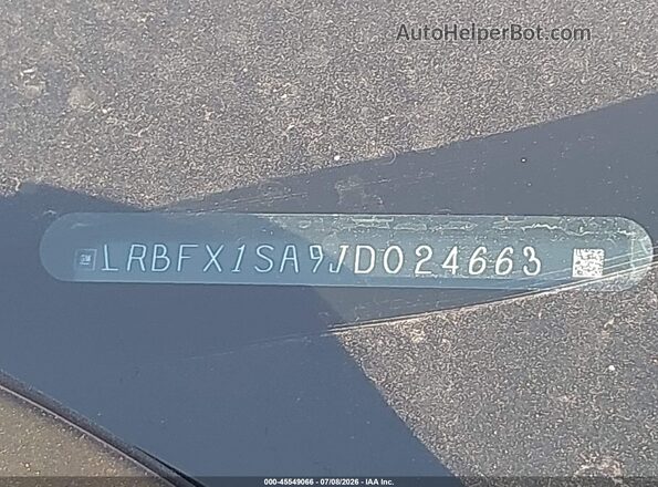 LRBFX1SA9JD024663 2018 BUICK ENVISION Black 