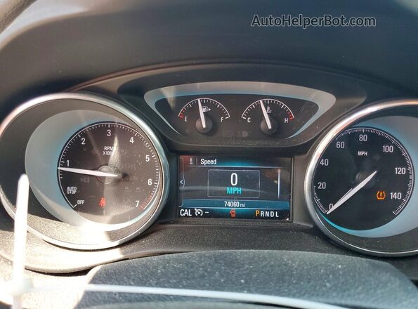 LRBFX1SA9JD026686 2018 BUICK ENVISION White Widok zestawu wskaźników