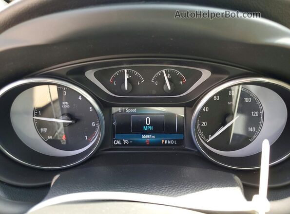 LRBFX1SA9KD010151 2019 BUICK ENVISION Brown Vista del cuadro de instrumentos