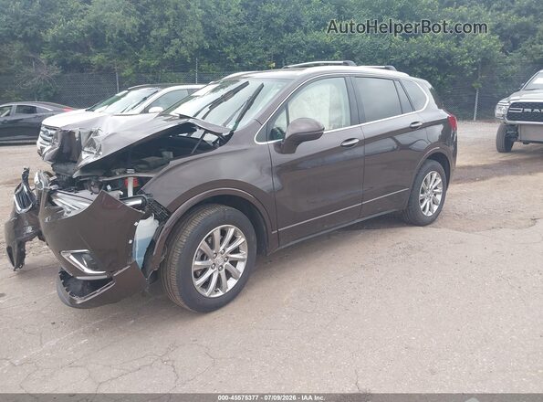 LRBFX2SA1LD100515 2020 BUICK ENVISION Brown წინა მარცხენა ხედი სამი მეოთხედიდან