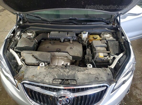 LRBFX2SA6KD130057 2019 BUICK ENVISION Silver Engine compartment view