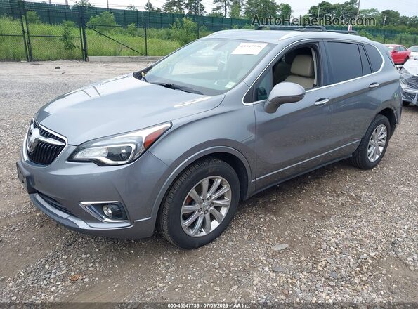 LRBFX2SA7LD109624 2020 BUICK ENVISION Gray წინა მარცხენა ხედი სამი მეოთხედიდან