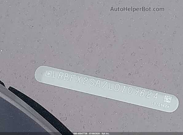 LRBFX2SA7LD109624 2020 BUICK ENVISION Gray 