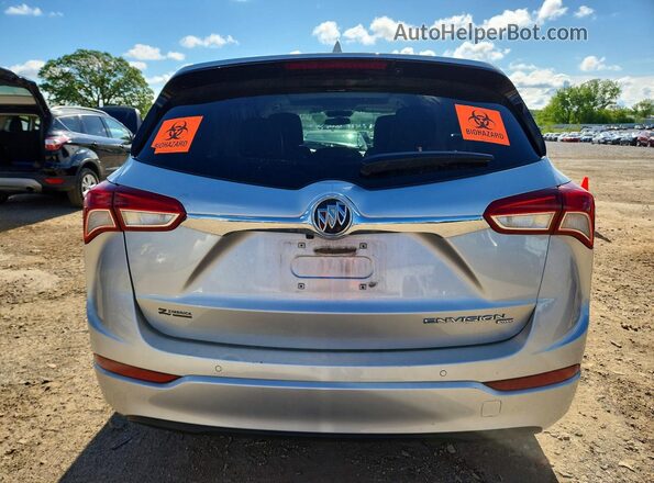 LRBFX2SA8KD010891 2019 BUICK ENVISION Silver Вид ззаду