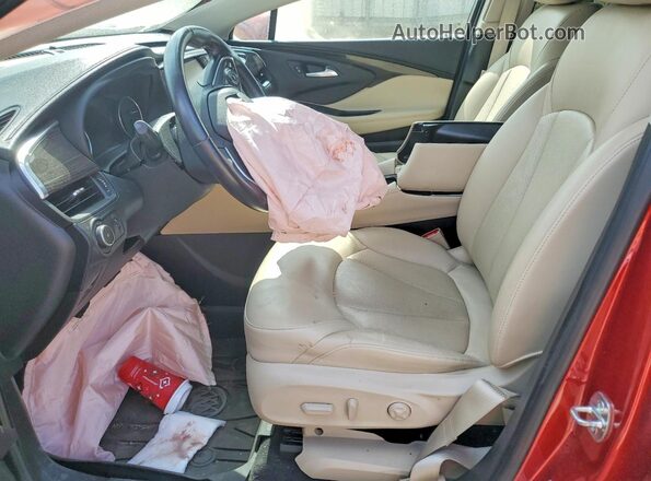 LRBFX3SX0LD020875 2020 BUICK ENVISION Red Front interior view