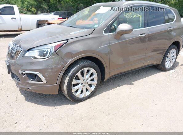 LRBFX4SX8JD058485 2018 BUICK ENVISION Gray Vista tres cuartos delantera izquierda