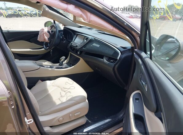 LRBFX4SX8JD058485 2018 BUICK ENVISION Gray Vista interior delantera