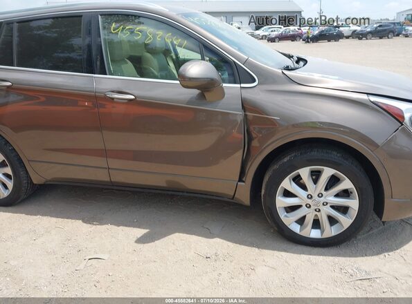 LRBFX4SX8JD058485 2018 BUICK ENVISION Gray Vista interior trasera