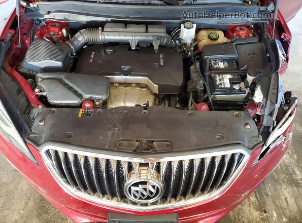 LRBFXASA2HD088599 2017 BUICK ENVISION Red Widok komory silnika