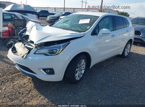 LRBFXASA2LD210869 2020 BUICK ENVISION White Առջևի ձախ երեք քառորդ տեսարան