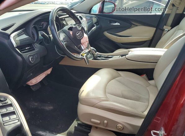 LRBFXASA9HD043045 2017 BUICK ENVISION Red წინა სალონის ხედი
