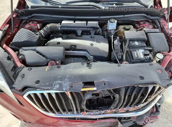 LRBFXASA9HD043045 2017 BUICK ENVISION Red ძრავის განყოფილების ხედი