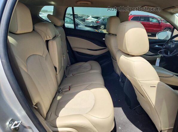 LRBFXASAXHD097289 2017 BUICK ENVISION Silver Հետևի նստատեղերի տեսք