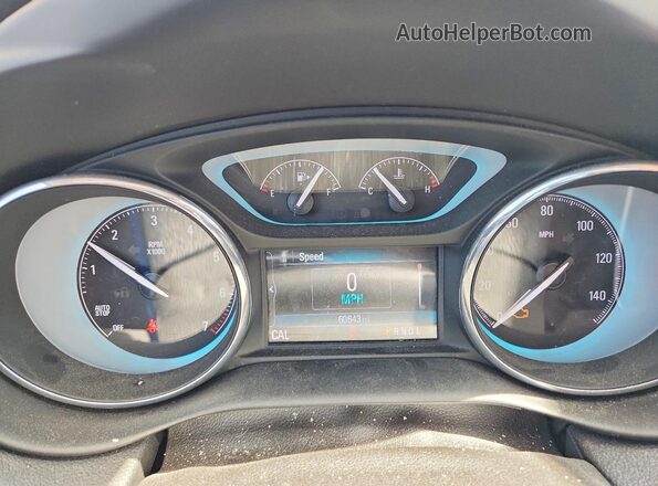 LRBFXASAXHD201635 2017 BUICK ENVISION Red Вид щитка приладів