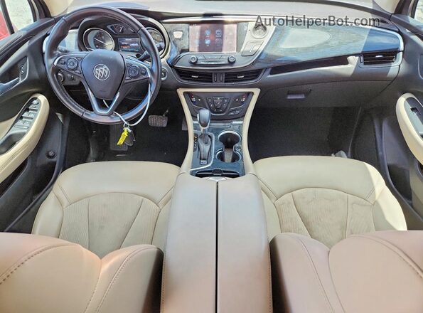LRBFXASAXHD201635 2017 BUICK ENVISION Red Вид панелі приладів