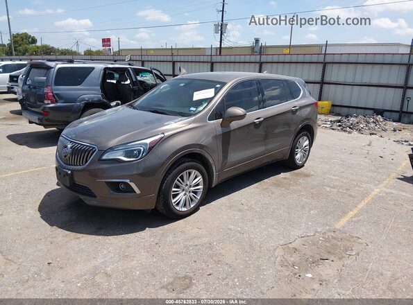 LRBFXBSA0JD007093 2018 BUICK ENVISION Коричневый Передняя левая четверть