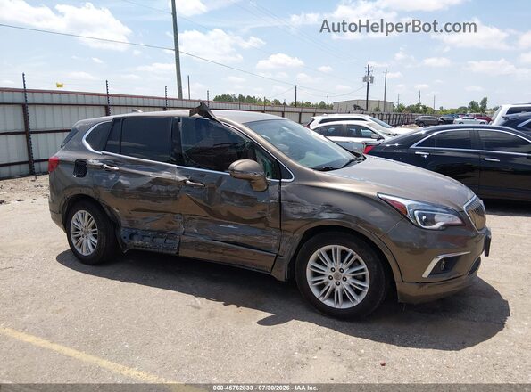 LRBFXBSA0JD007093 2018 BUICK ENVISION Коричневый Вид задней части салона