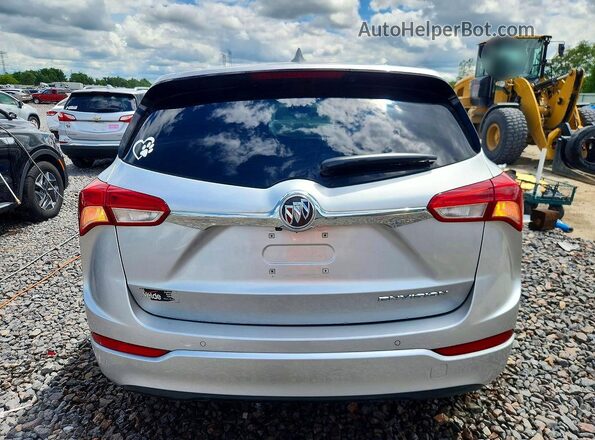 LRBFXBSA0KD026681 2019 BUICK ENVISION Silver Вид ззаду