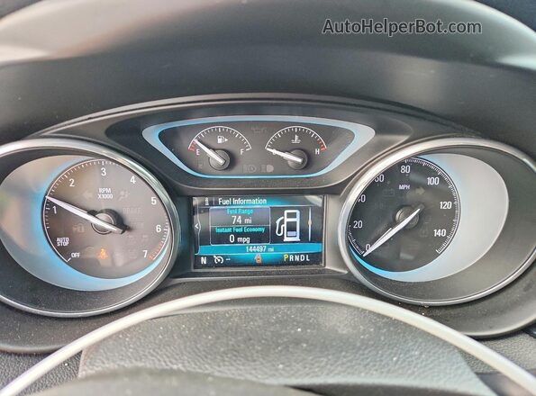 LRBFXBSA1HD014838 2017 BUICK ENVISION Black Սարքավորումների վահանակի տեսք