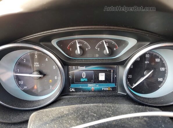 LRBFXBSA1HD127205 2017 BUICK ENVISION Белый Вид щитка приборов