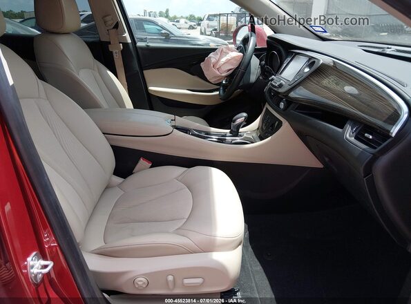 LRBFXBSA1KD072391 2019 BUICK ENVISION Red Front interior view