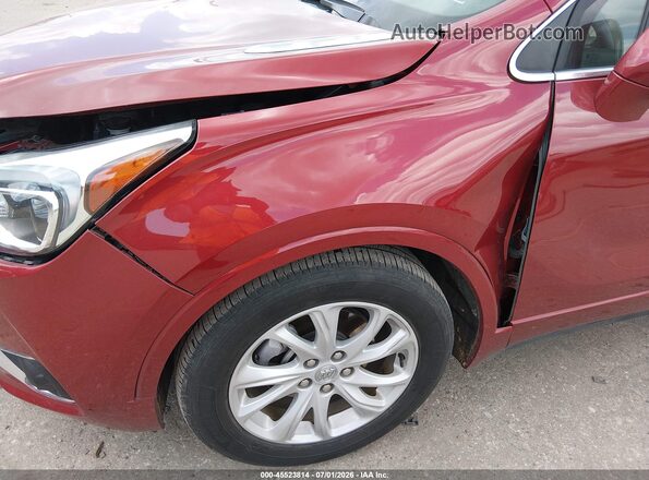 LRBFXBSA1KD072391 2019 BUICK ENVISION Red Front view