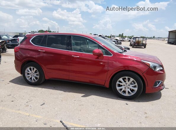 LRBFXBSA1KD072391 2019 BUICK ENVISION Red Rear interior view