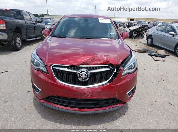 LRBFXBSA1KD072391 2019 BUICK ENVISION Red Instrument cluster view