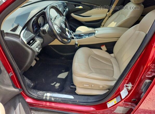 LRBFXBSA2HD114124 2017 BUICK ENVISION Maroon Вид салону спереду