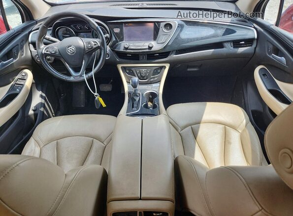 LRBFXBSA2HD114124 2017 BUICK ENVISION Maroon Вид панелі приладів