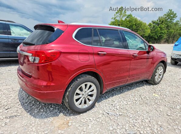 LRBFXBSA2HD114124 2017 BUICK ENVISION Maroon Задня права чверть