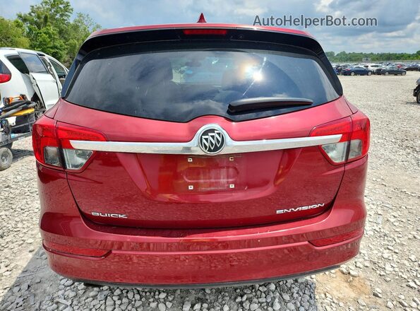 LRBFXBSA2HD114124 2017 BUICK ENVISION Maroon Вид ззаду
