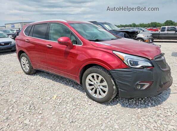 LRBFXBSA2HD114124 2017 BUICK ENVISION Maroon Передня права чверть