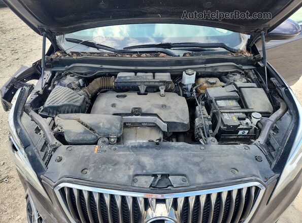 LRBFXBSA2HD223957 2017 BUICK ENVISION Purple Вид задньої частини салону