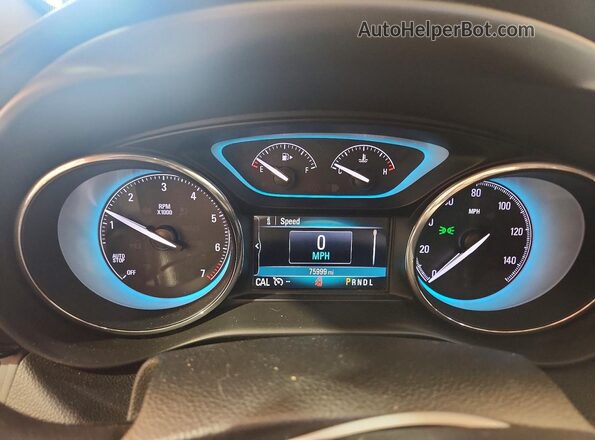 LRBFXBSA4HD088349 2017 BUICK ENVISION Black Widok zestawu wskaźników