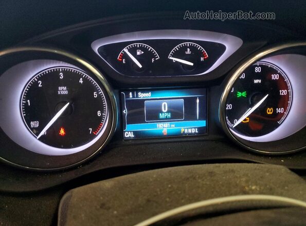 LRBFXBSA4LD182756 2020 BUICK ENVISION Black Vista del cuadro de instrumentos