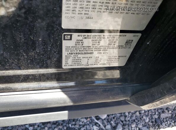 LRBFXBSA5LD084495 2020 BUICK ENVISION Black VIN կոդի պիտակի տեսք