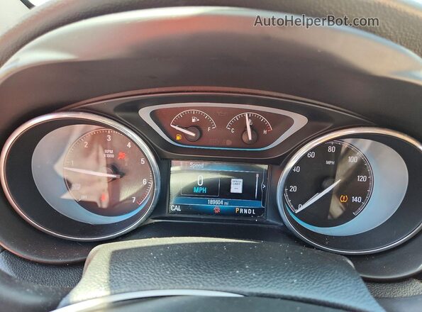 LRBFXBSA6HD039170 2017 BUICK ENVISION White ხელსაწყოთა პანელის ხედი