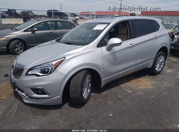 LRBFXBSA6HD071293 2017 BUICK ENVISION Silver Առջևի ձախ երեք քառորդ տեսարան