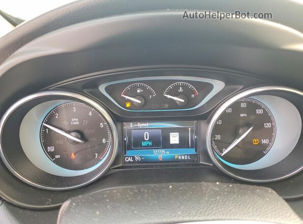 LRBFXBSA6HD111839 2017 BUICK ENVISION White Vista del cuadro de instrumentos